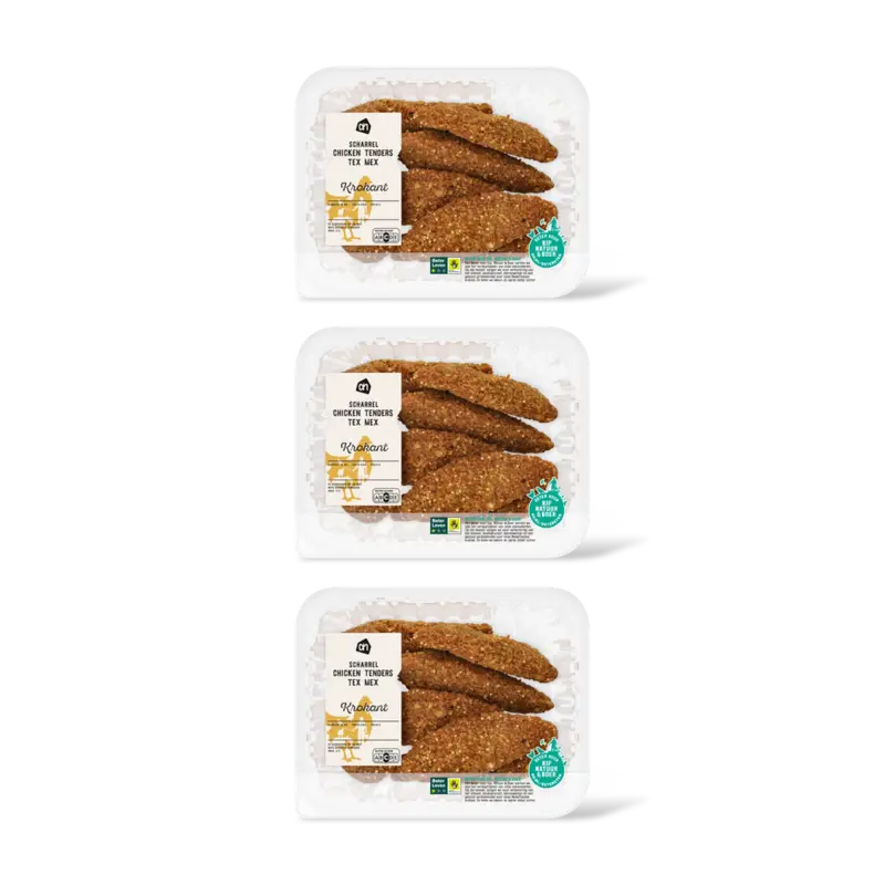 Scharrel chicken tenders tex mex 3-pack