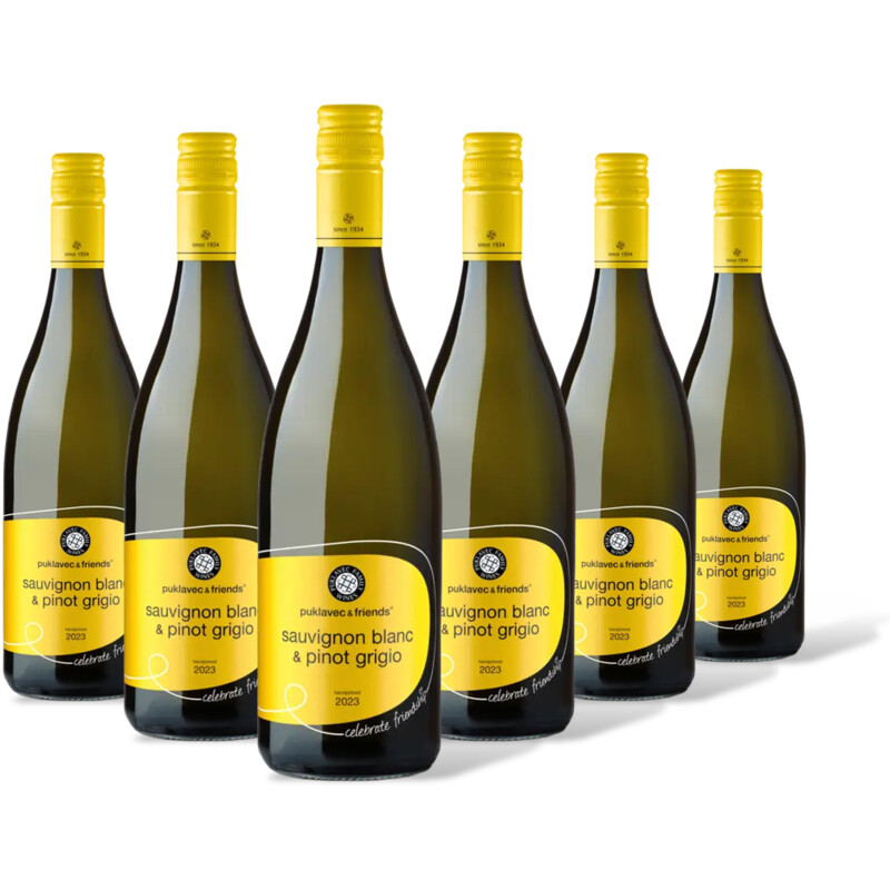 Puklavec & Friends sauvignon blanc & pinot grigio 6 flessen