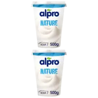 Alpro Plantaardige yoghurt nature 2-pack