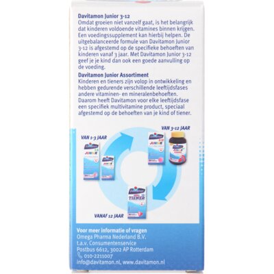 pdp-image-Davitamon Junior multivitamines framboos 3-12 jaar