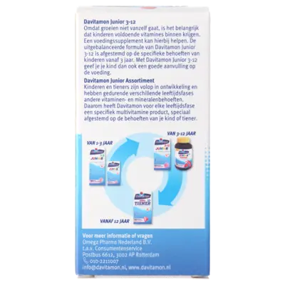 pdp-image-Davitamon Junior multivitamines framboos 3-12 jaar