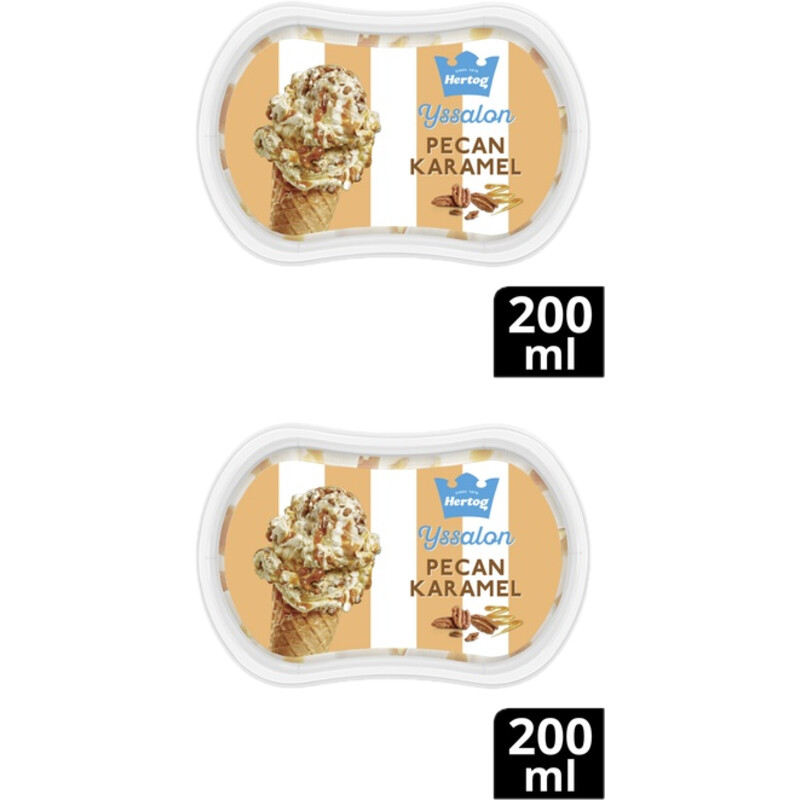 Een afbeelding van Hertog mini pecan karamel vanille 2-pack