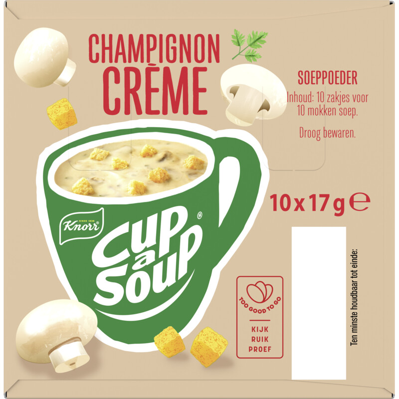 Een afbeelding van Knorr Cup-a-soup champignon crème 10-pack
