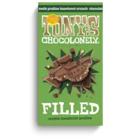 Tony's Chocolonely Filled melk praline hazelnoot crunch