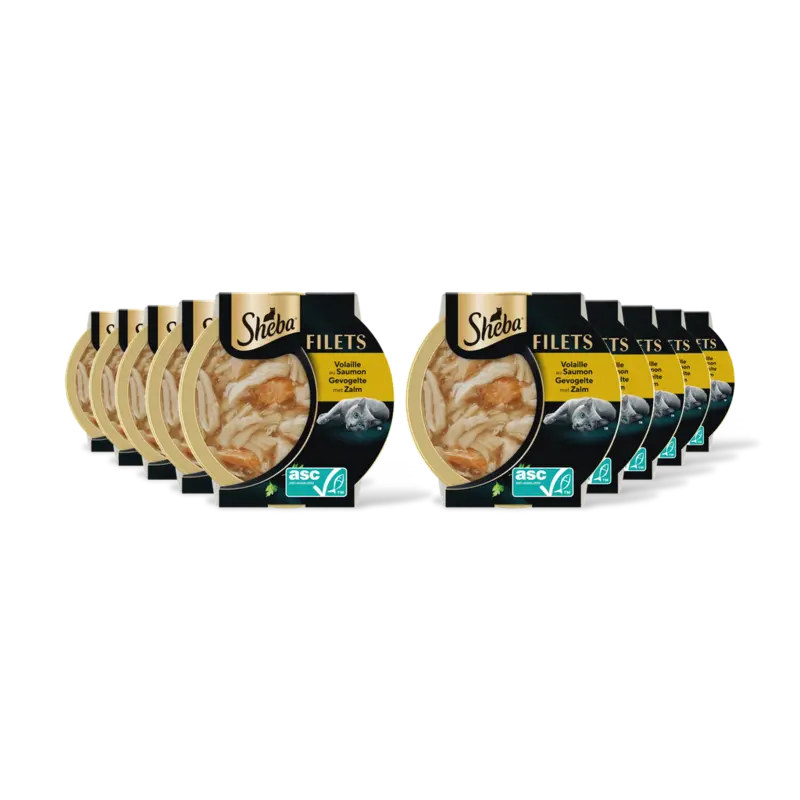Filets gevogelte met zalm 10-pack