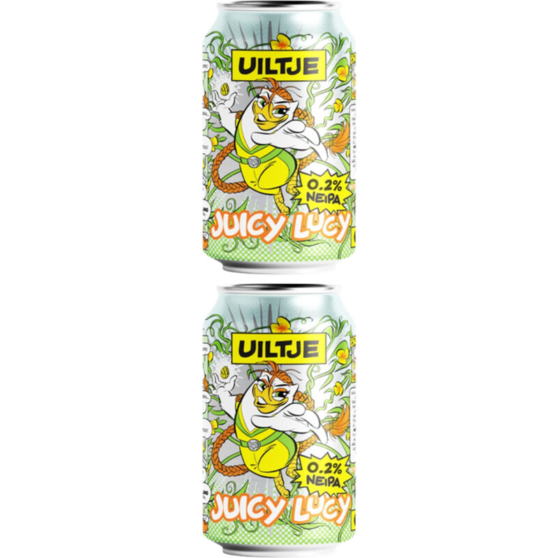 Een afbeelding van Uiltje Brewing Juicy Lucy 0.2 pakket 2-pack