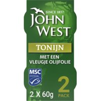 Een afbeelding van John West Tonijn met een vleugje olijfolie 2-pack