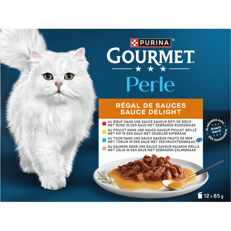 Gourmet Perle sauce delight rund kip tonijn zalm