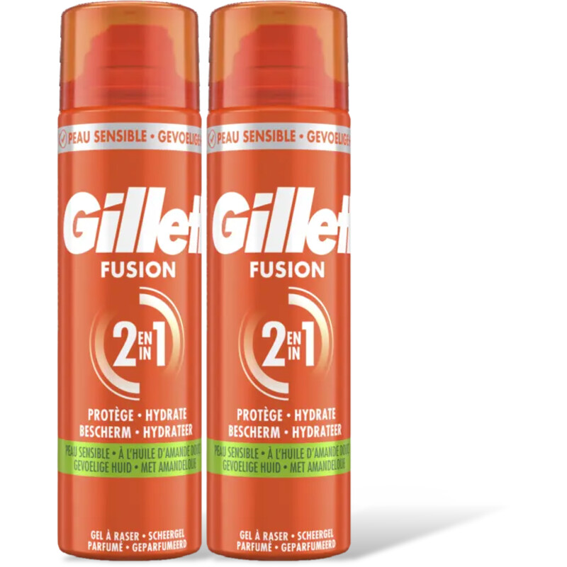 Gillette Fusion5 ultr gevoelig huid scheergel 2pk