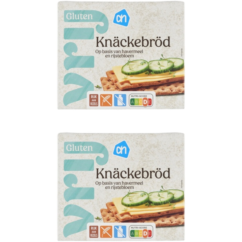 Een afbeelding van AH Glutenvrij Vezelrijk knackebrod 2-pack