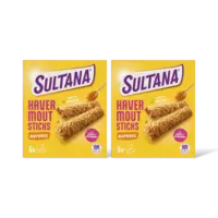 Sultana Havermoutsticks naturel golden syrup 2pk