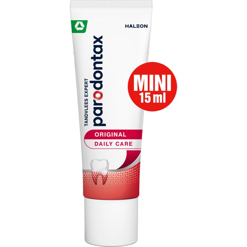 Een afbeelding van Parodontax Fluoride mini tandpasta gezond tandvlees