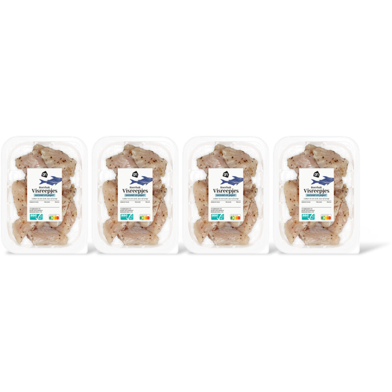 AH Roerbak visreepjes zeezout en peper 4-pk