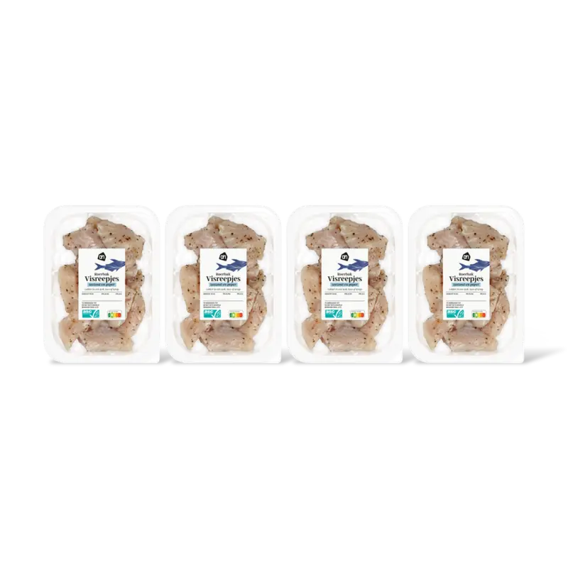 AH Roerbak visreepjes zeezout en peper 4-pk