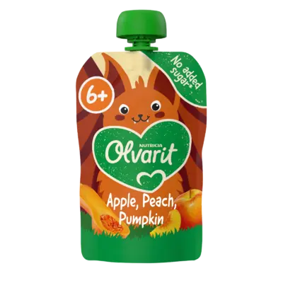 pdp-image-Olvarit Knijpfruit apple, peach, pumpkin 6m+