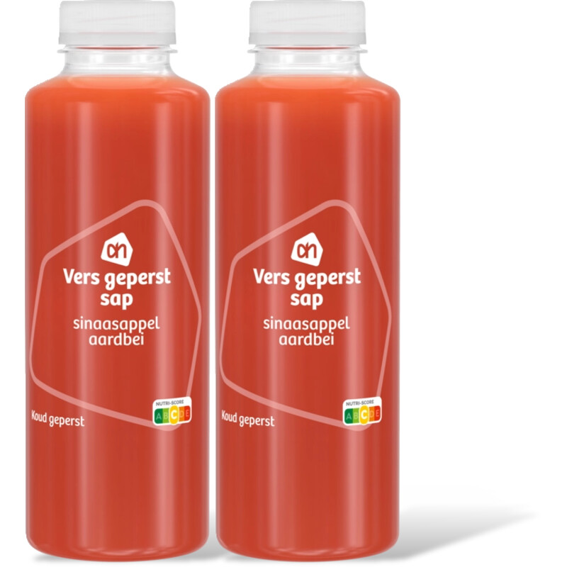 AH Vers geperst sap sinaasappel aardbei 2pk