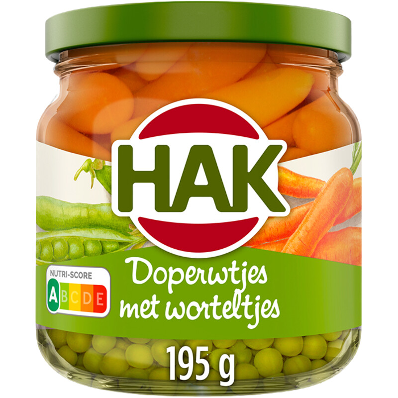 Een afbeelding van Hak Doperwtjes met worteltjes