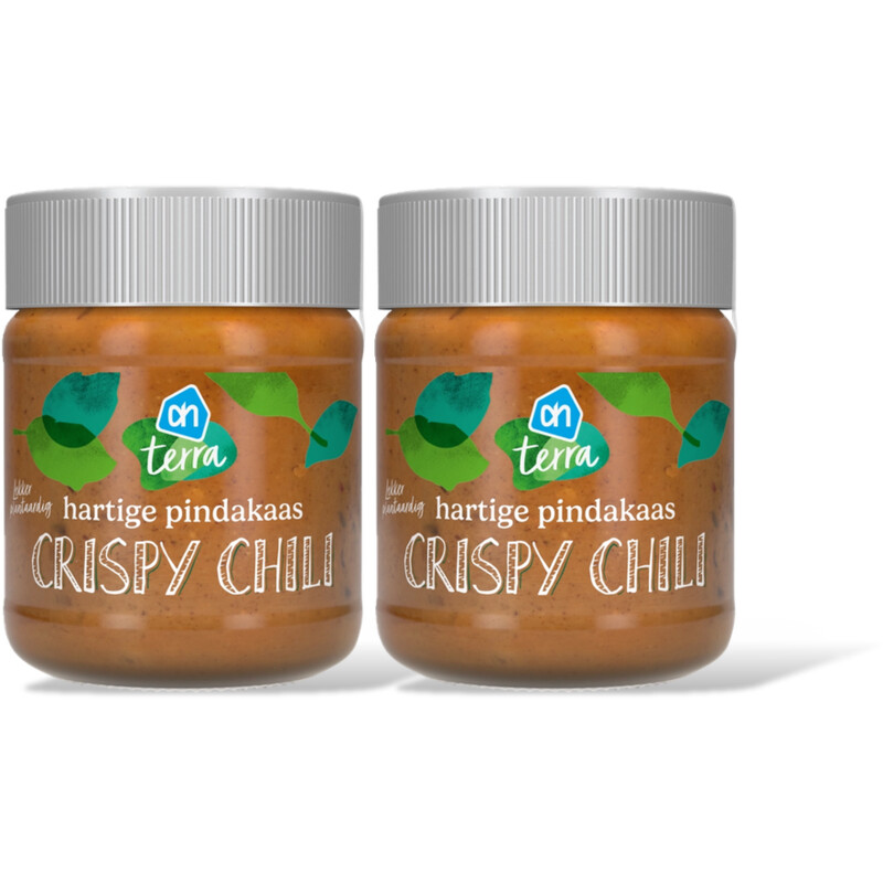 AH Terra Hartige pindakaas crispy chili 2-pack