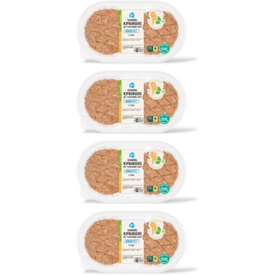 pdp-image-AH Kipburger minder vet 2 stuks 4-pack