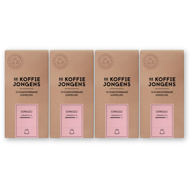 De Koffiejongens Espresso capsules 4-pack