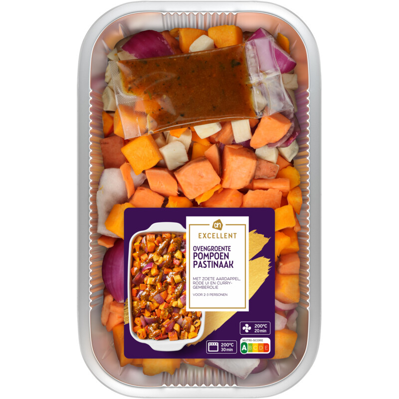 Een afbeelding van AH Excellent Ovengroente pompoen pastinaak