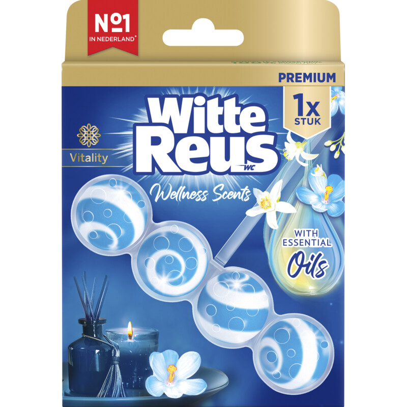 Een afbeelding van Witte Reus Wellness scents vitality wc-blok