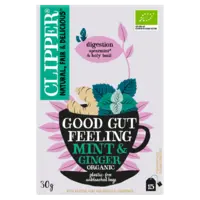 Clipper Good gut feeling mint & ginger