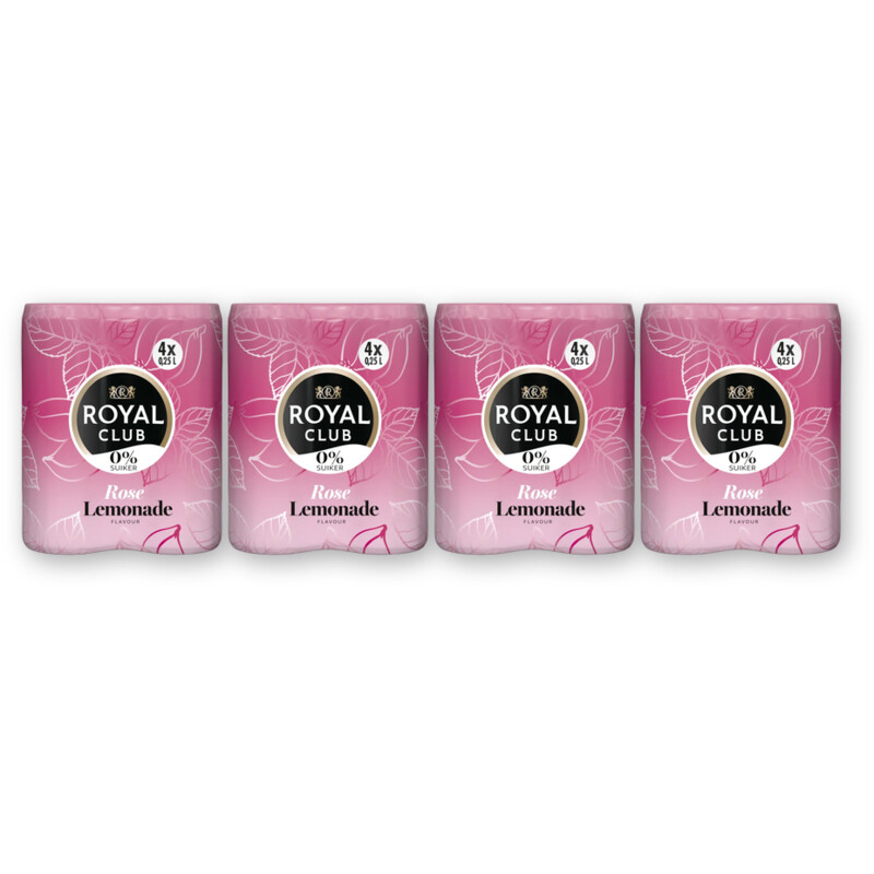 Royal Club Rose lemonade 0% suiker 16-pack