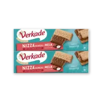 Verkade Nizza kokos melk chocolade 2-pack