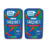 Fish Tales Sardines in olijfolie met chili 2-pack