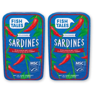 pdp-image-Fish Tales Sardines in olijfolie met chili 2-pack