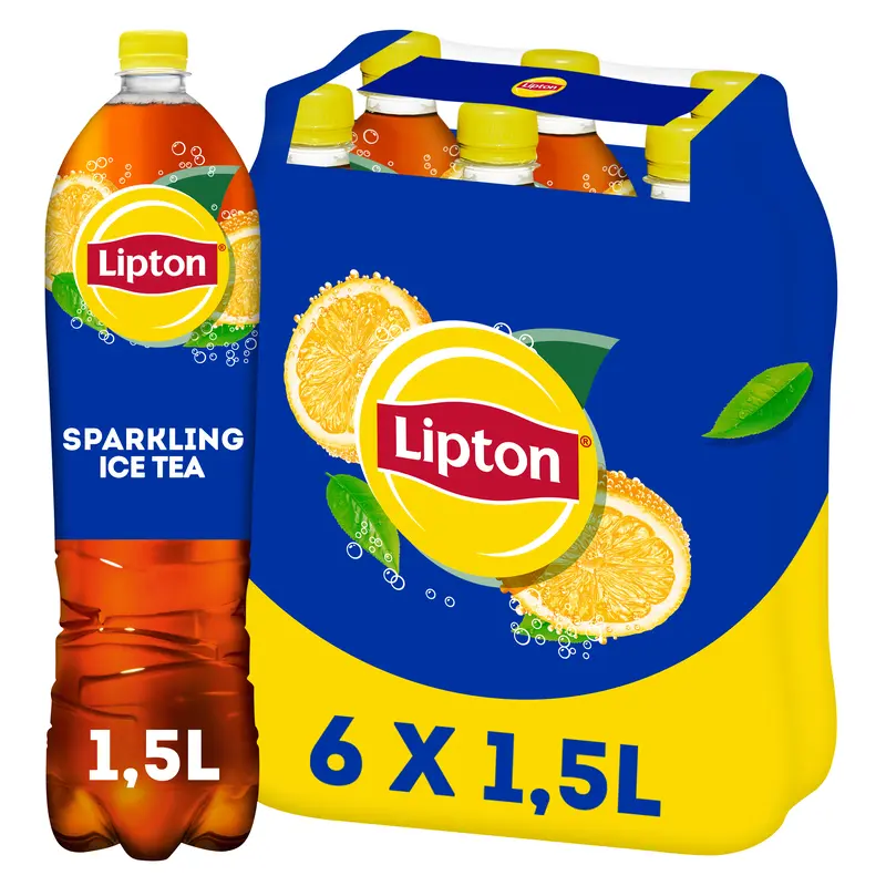 Lipton Ice tea sparkling regular 6petfl BEL