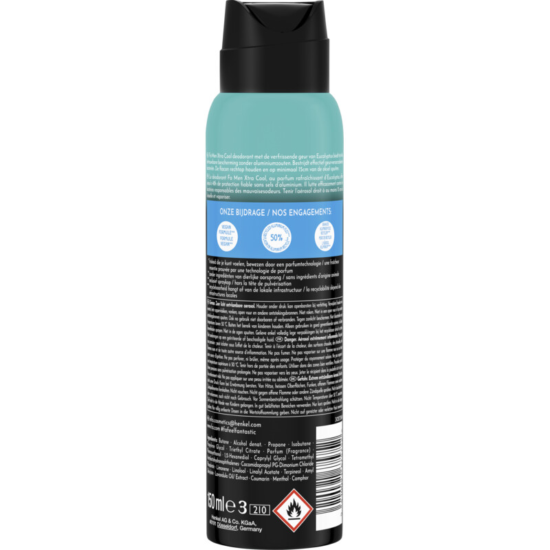 Een afbeelding van Fa Men extreme cool deodorant spray