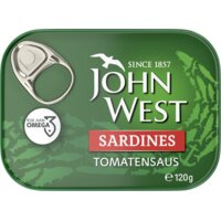 Een afbeelding van John West Sardines tomatensaus