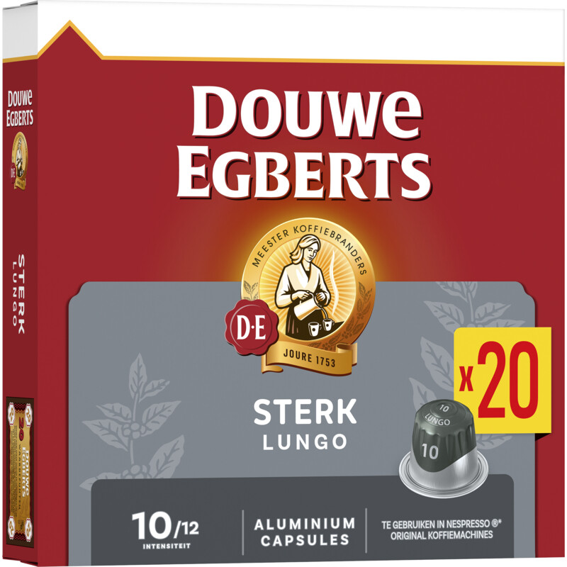 Een afbeelding van Douwe Egberts Lungo sterk capsules