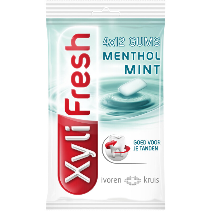 Een afbeelding van XyliFresh Mentholmint gum sugarfree 4-pack
