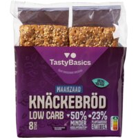 Een afbeelding van TastyBasics Low carb knäckebröd Maanzaad en sesam