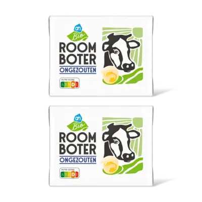 pdp-image-AH Biologisch Roomboter ongezouten 2-pack