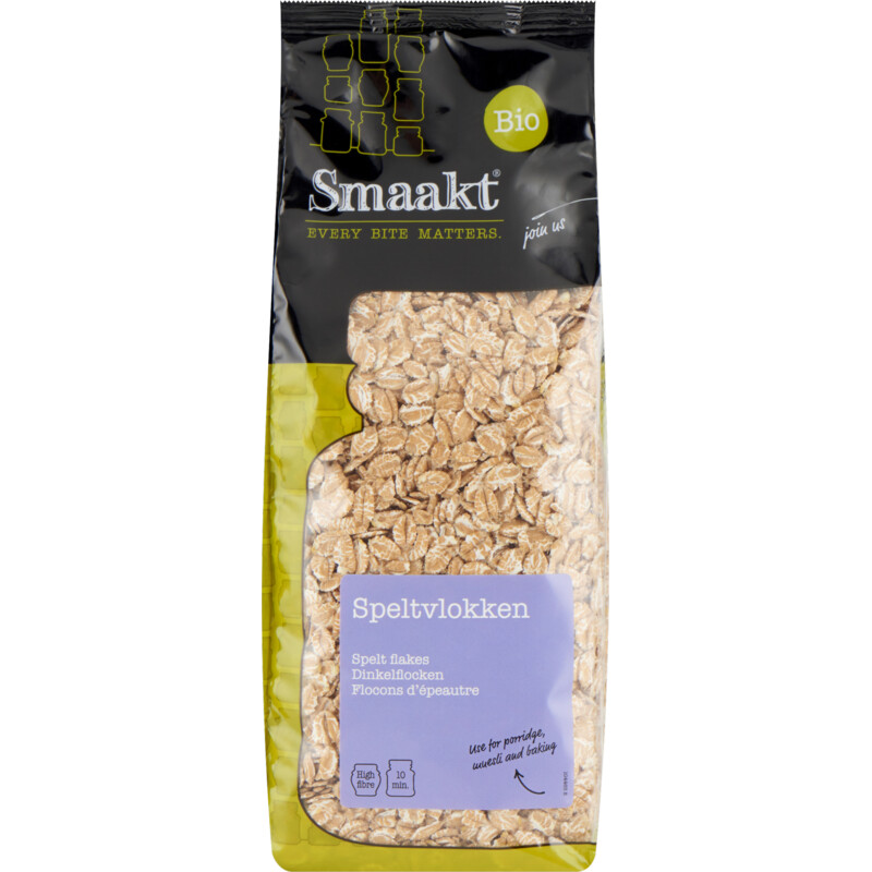 Een afbeelding van Smaakt Speltvlokken bio