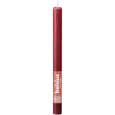 pdp-image-Bolsius Rustiek tafelkaars delicate red