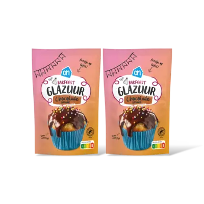 pdp-image-AH Bakfeest glazuur chocolade smaak 2-pack