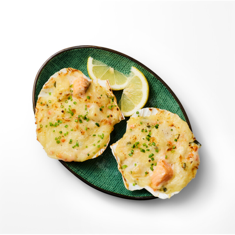 Een afbeelding van AH Excellent Luxe schelp met coquille en zalm