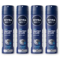 NIVEA Men protect & care deodorant spray 4-pck