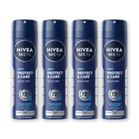 NIVEA Men protect & care deodorant spray 4-pck