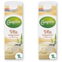 Campina Vla slagroom vanille smaak 2-pack