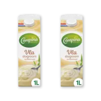 Campina Vla slagroom vanille smaak 2-pack
