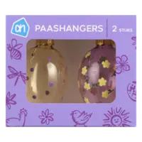 AH Paashangers glas set stip