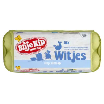 pdp-image-Blije Kip eieren Witjes vrij uitloop eieren