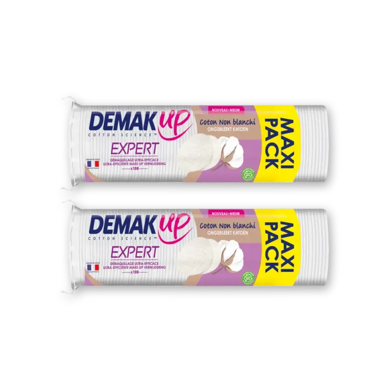Demak'Up Expert ronde wattenschijfjes 2-pack