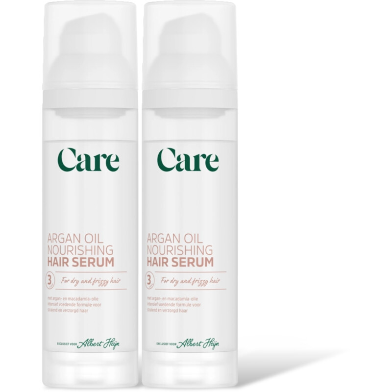 Care Argan oil nourishing hair serum 2-pack